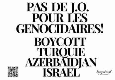Non aux États génocidaires aux Jeux Olympiques! Boycottons l’Azerbaïdjan, la Turquie et Israël