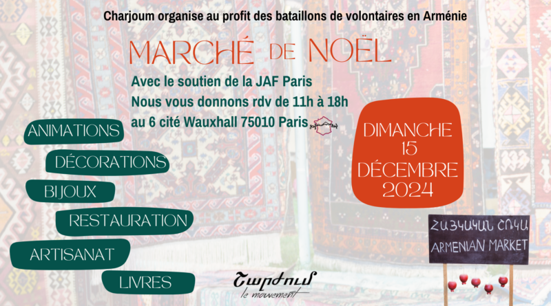 Journée de solidarité avec les bataillons de volontaires en Armenie- Marché de Noël