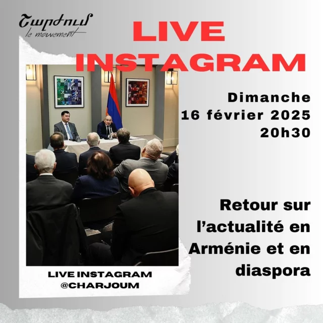 Au programme notamment :
- la nouvelle doctrine du gouvernement arménien présentée par Nikol Pashinyan,
- les déclarations sur le génocide et la diaspora en Suisse et à Paris les 24 janvier et 11 février 2025,
-le procès des dirigeants d’Artsakh à Bakou.